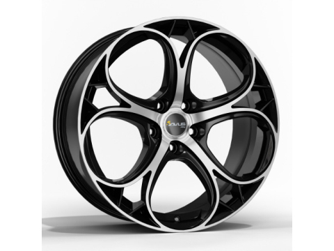 AC-522 8,5x 19 +45 5x112 AVUS 57,1 BLACK POLISHED
